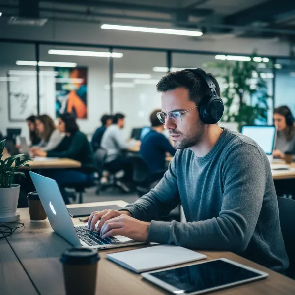 Boost Your Focus with Noise Cancelling Headphones in a Busy Office